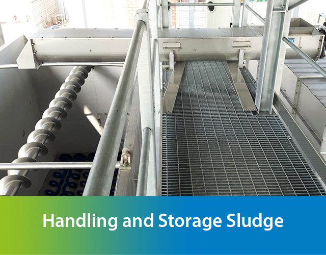 Handling and storage sludge
