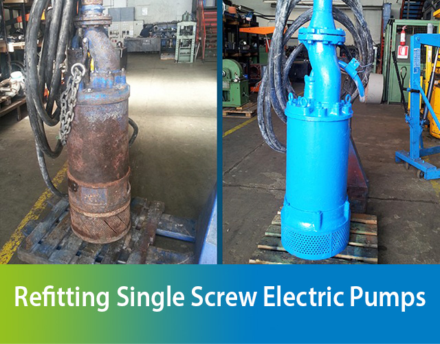 Refitting Single Screw Electric Pumps